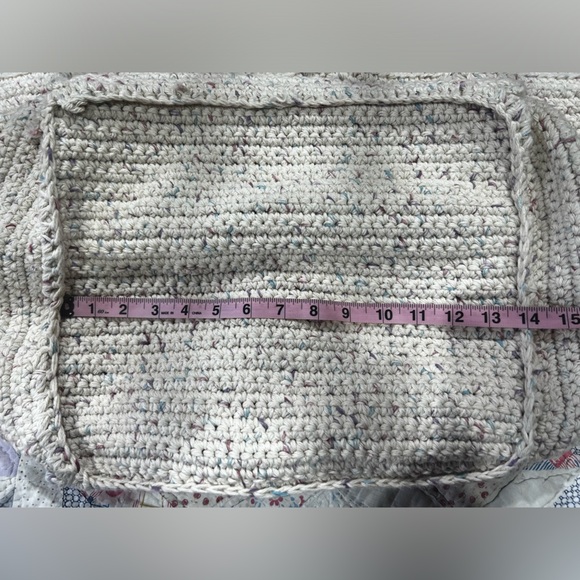 Handmade Knit Oversized Tote Bag Sturdy and Well Made! Market Shopping Bag - Picture 11 of 12